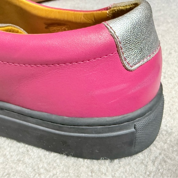 Undandy Men’s Custom Color block pink silver leather sneakers sz 11 - Picture 14 of 14